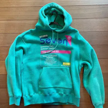 STUDIO SEVEN 민트 그린 후드티 M 사이즈