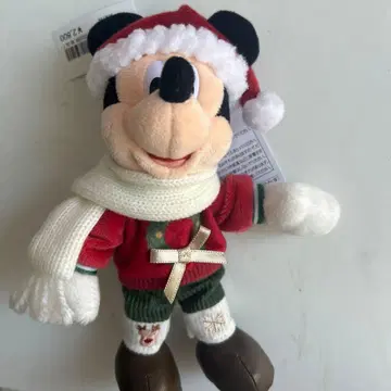 미키마우스 크리스마스 인형 배지