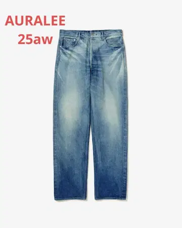 Selvedge Faded Heavy Denim Wide Pants