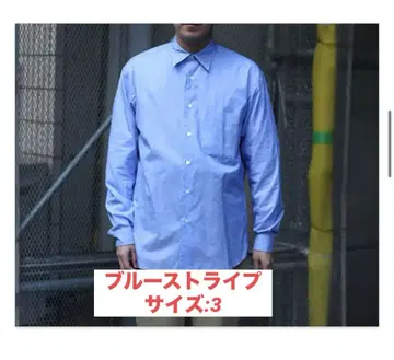 [ 새상품급 ] 오라리 AURALEE 19SS 스트라이프 코튼 실크 셔츠