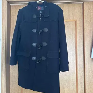 네이비 더플 코트 후드 부착 MIND NOTE M 사이즈