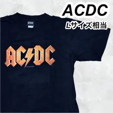AC/DC 00s 양면 프린트 로고 락T 밴T 에이씨디씨