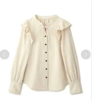 FREE'S MART 프리즈마트 어깨 프릴 스탠드넥 데님 블라우스