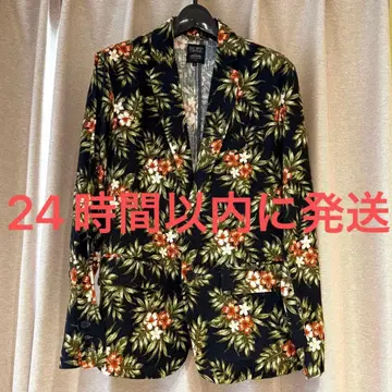 BROWNY 꽃무늬 테일러드 자켓 M 리조트 WEGO 위고