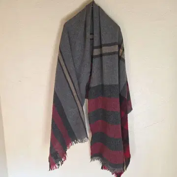 컨디션 최상 agnes b. 아네스베 스톨 숄 버진 울 100%