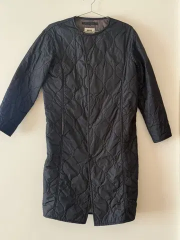 Kiffe 블랙 퀼팅 자켓