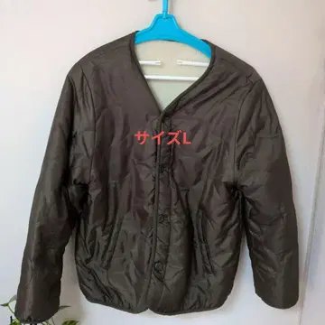 올리브 그린 퀼팅 자켓