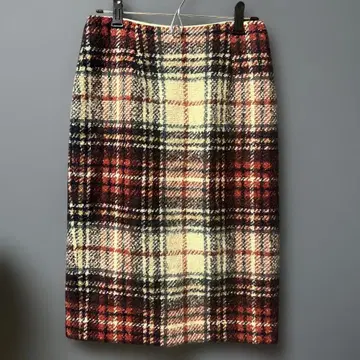 diagram 체크 무늬 슬릿 타이토 스커트