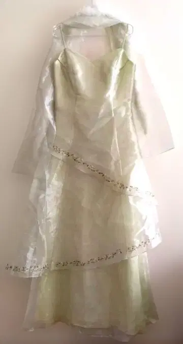 Cicci 수입 드레스 USA M 꽃무늬 자수 그린 새상품급