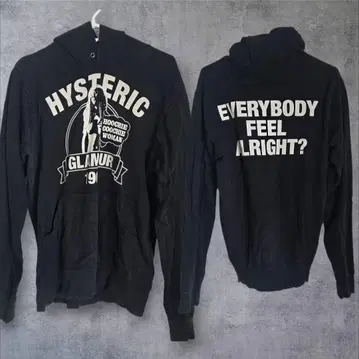 HYSTERIC GLAMOUR 후드티 M 사이즈 블랙
