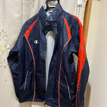 Champion 나일론 자켓 팬츠 세트 네이비/오렌지