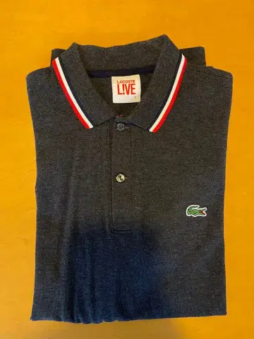 LACOSTE LIVE 다크 그레이 피케 셔츠