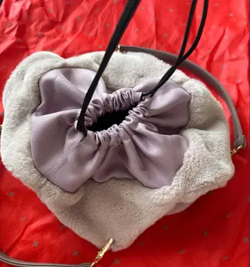 Faviora 인조 모피 미니 토트백