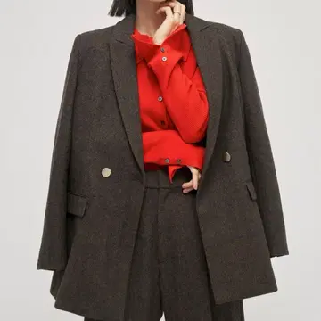 [ 오자키 사요코 x YECCA VECCA ] 트위드 테일러드 자켓