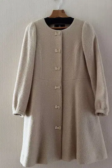 franche lippee black 베이지 롱 코트