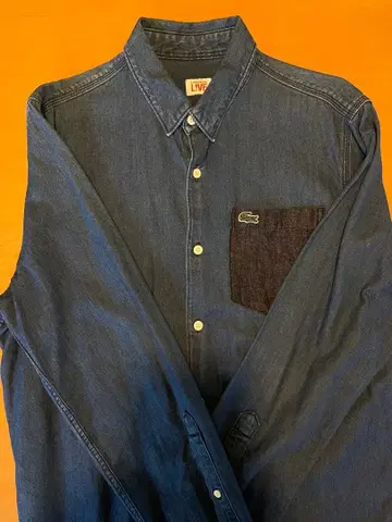 LACOSTE LIVE 데님 셔츠 사이즈 40