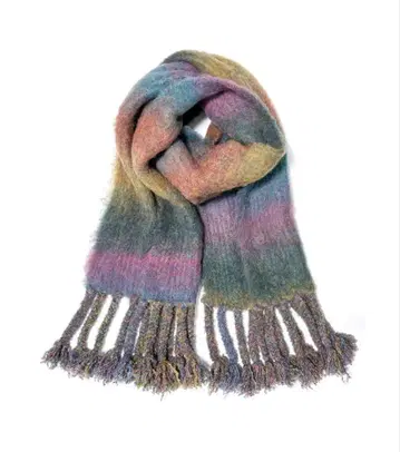 앤드 엘르시 &ellecy 스페이스 다이 머플러 브라운