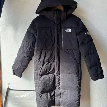 THE NORTH FACE 블랙 후드 부착 다운 자켓