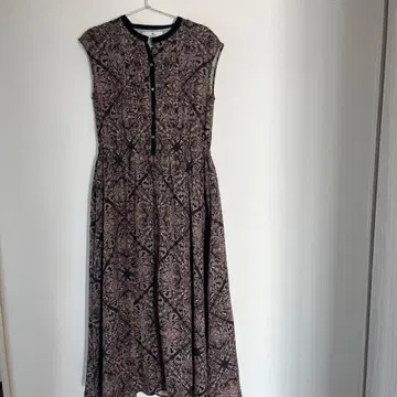 Sonny Label 페이즐리 무늬 슬리브리스 롱 원피스