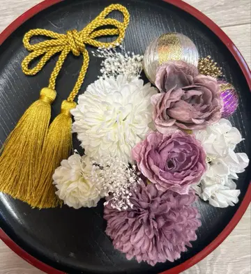 레트로 모던 성인식 일본 의류 후리소데 시치고산 사전 촬영 머리 장식