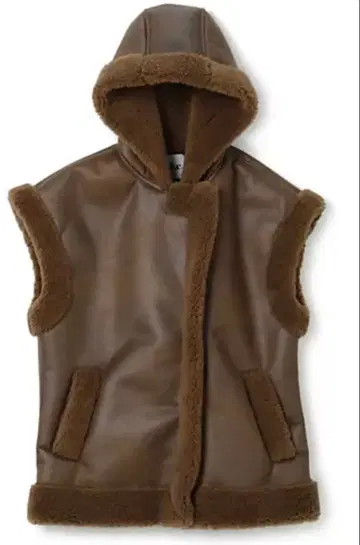 jakke 후드 부착 브라운 베스트 택 포함 새상품