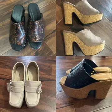 통굽 인힐 샌들 힐 세트 묶음 판매