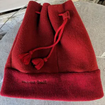 mont-bell 빨간색 니트 모자 L 사이즈