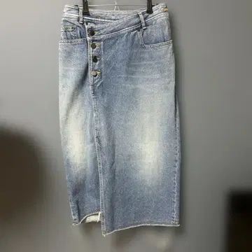 Diagam 라이트 블루 데님 타이트 스커트