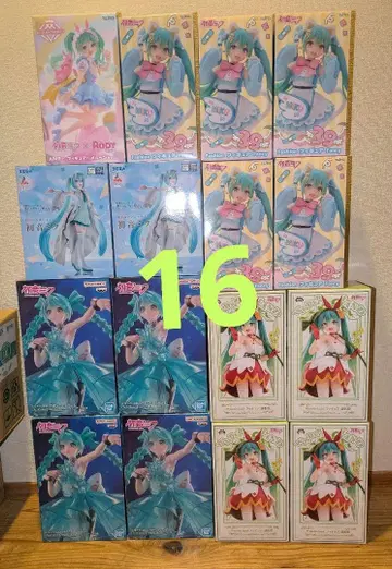 하츠네 미쿠 피규어 묶음 판매 엄지공주 AMP 16점