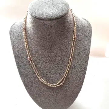 담수 진주 목걸이 아이보리 계열 88cm