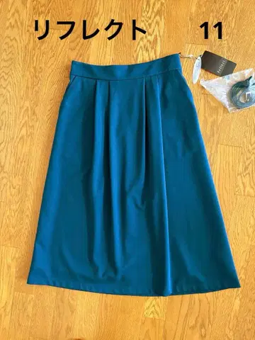 리플렉트 플레어 스커트 무릎 기장 벨트 포함 사이즈 11 택 포함 새상품