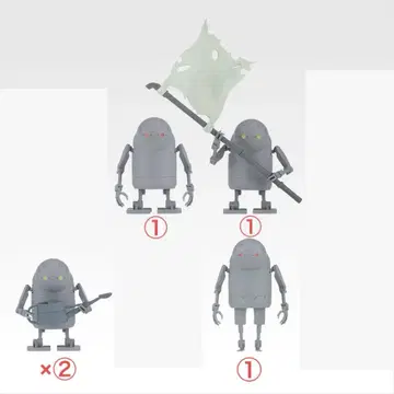 제일복권 NieR:Automata I상 기계 생명체 피규어 5개