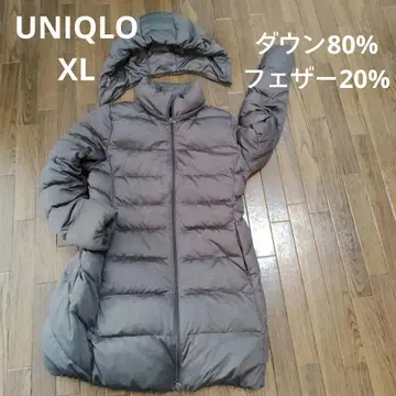 유니클로 다운 80% 페더 20% XL 그레이