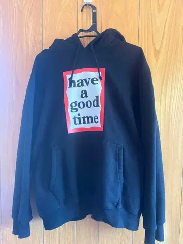 have a good time 후드티 블랙