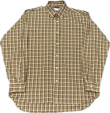 90s J.CREW SHIRT BROWN CHECK size M