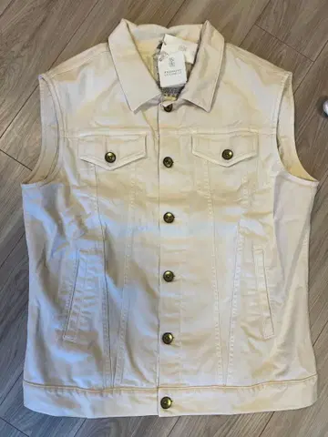 미사용 새상품 Brunello Cucinelli 데님 베스트