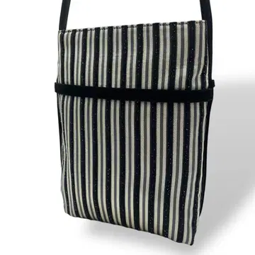 새상품급 BALLY 발리 숄더백 미니 스트라이프 그레이 374