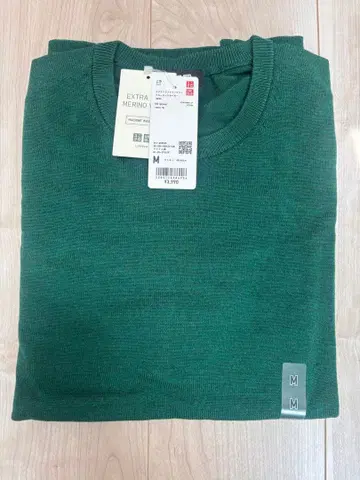 UNIQLO 엑스트라 메리노 스웨터 M 사이즈 Green