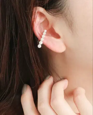 [ Jouete ] 쥬에테 트라이앵글 펄 이어커프