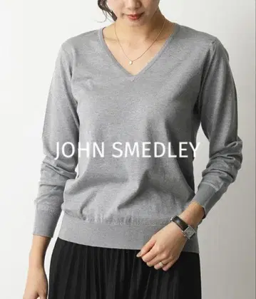 JOHN SMEDLEY 존스메들리 V넥 니트 시 아이랜드 S