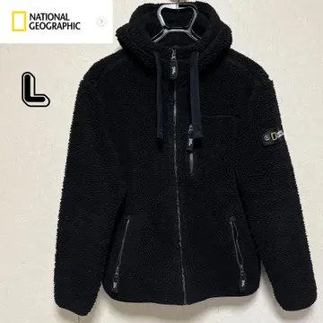 내셔널지오그래픽 L 블랙 보아 플리스 남성용