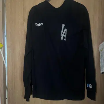 LA 다저스 긴팔 티셔츠 블랙