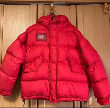 CHALLENGER 후드 부착 다운 자켓 M 사이즈 레드