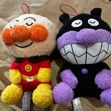 세가토이즈 호빵맨 세균맨 인형 봉제 인형 폭신폭신