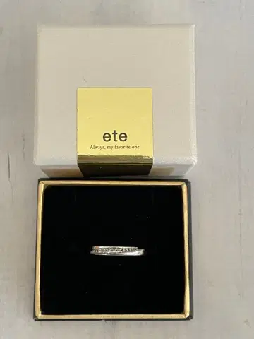 ete 지르코니아 큐빅 실버 반지 6호