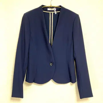 BEIGE 노카라 자켓 LUIZA 네이비 사이즈 4 M