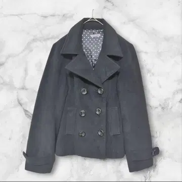 로테로자 더블 브레스트 코트 자켓 블랙 M