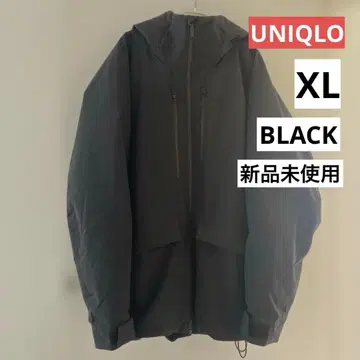 미사용 새상품 유니클로 하이브리드 다운 파카 (3D 컷) 블랙 XL