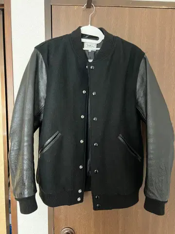 [ 스테디셀러 ] 울 가죽 바시티 자켓 FREAK'S STORE