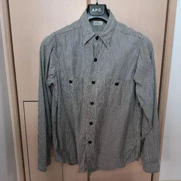 Warehouse Co. 스트라이프 긴팔 셔츠 38